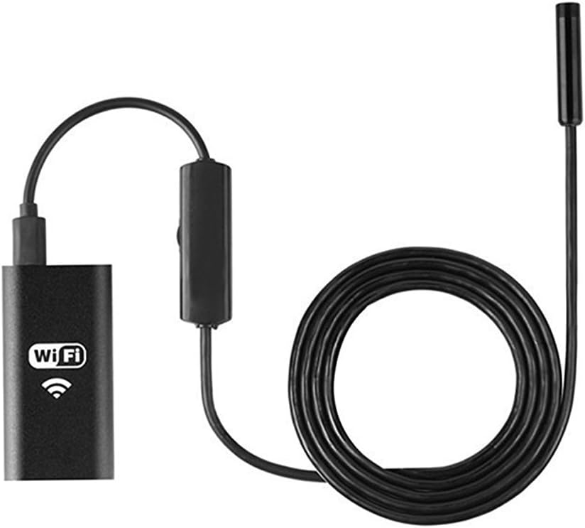 Wireless Endoscope, VESKYS Wi-Fi USB Borescope Inspection Camera 2.0 Megapixels CMOS Snake Camera for Apple, iOS, Android, Mac, Windows, PC(16.4FT)