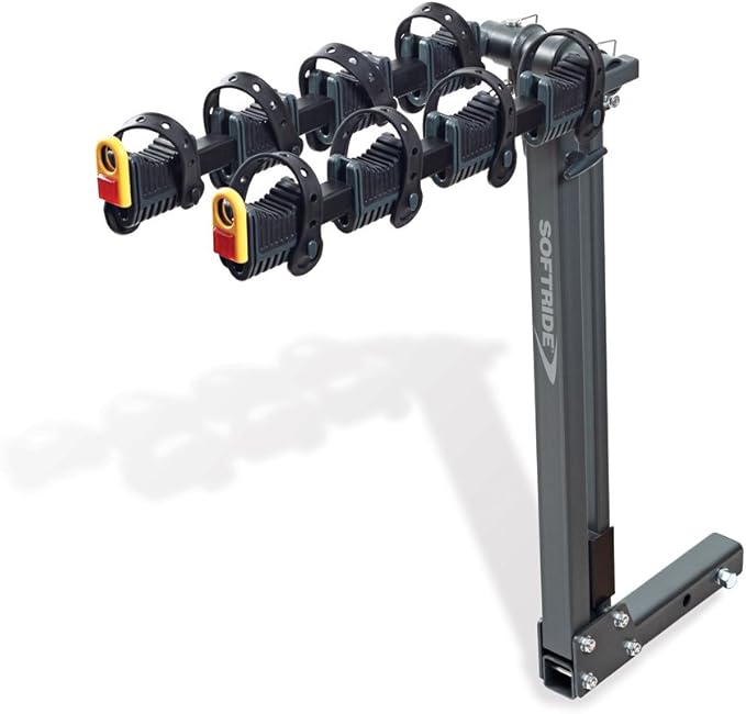 Softride Alumina 3Bike Rack, Aluminum, Hitch Mounted Bike Carrier for