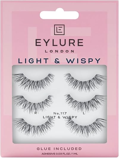 Eylure Texture 117 False Eyelashes 3 Pairs Black Pack Multi Pack