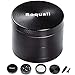 Herb Grinder Small Metal Grinder 4 Piece - Spice Mill with Pollen Catcher, Smooth to Grind Dry Herbs and Spices, 2 inch (50mm), Black
