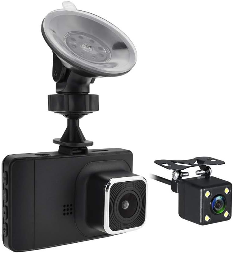 Entrada Duo 3.0โณ LED Screen, FHD 1080P G-Sensor Dashcam with Security Camera DVR Recorder and Motion(with Rear Camera)