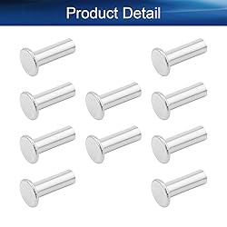 Yinpecly 200PCS Round Flat Head Rivet 4x12mm/0.16x