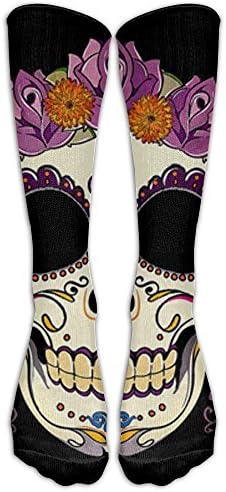 Sugar Roses Pattern Compression Socks Fashion Simple Elastic Stockings
