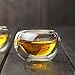 Zen Room Double Wall Glass, Borosilicate Glass Tea Cups 2oz,Set of 4/Insulated Thermal & Heat Resistant Design
