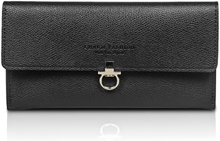 Fency Women's Clutch Multi-Card Faux Leather Wallet Long Bi-fold Matte