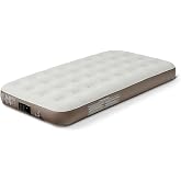 Amazon Basics Twin Inflatable Air Mattress with Built-in Electric Pump, Quick Inflation, Supports 300 lbs, Includes Carry Bag