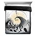 Disney Nightmare Before Christmas Moonlight Madness Full/Queen Comforter - Super Soft Kids Reversible Bedding features Jack Skellington - Fade Resistant Polyester (Official Disney Product)