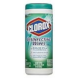 Clorox 01593CT Disinfecting Wipes, 7 x 8, Fresh Scent, 35/Canister (Case of 12)