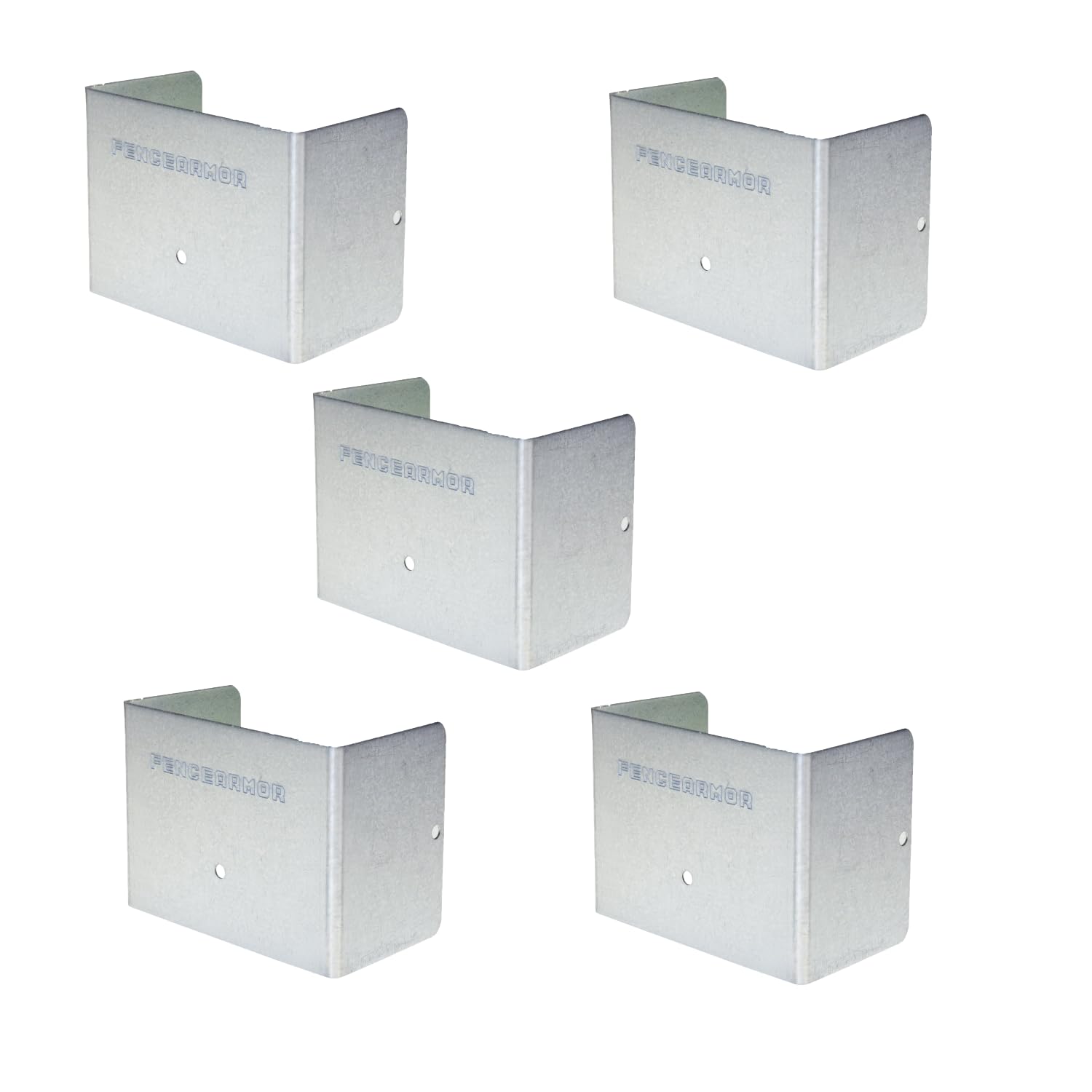 Timber Fence Post Strimmer Protection Guards | Fits 3x3" 75x75mm Square Posts | Pack of 5