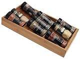 In-Drawer Bamboo Spice Rack - Spice Storage / Organization