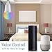Smart LED Light Bulb, Wi-Fi Smart Bulbs, 60W Equivalent(7W) Dimmable Multicolor Changing Smartphone Controlled Daylight Night Light, Works with Amazon Alexa, Google Home Assistant, No Hub Need(E27)