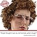ALLAURA Compatible with Napoleon Dynamite Wig – Pedro Costume Set with Glasses & Brown Afro Nerd Hair for Adults – Funny 80s Halloween Outfit, Retro Cosplay, Movie-Inspired Party or Couples Costume