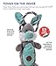 Outward Hound Scrunch Bunch Bunny Interactive Plush Squeaky Dog Tug Toy