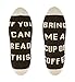 Zmart Funny Crazy Socks for Men, Coffee Gifts for Coffee Lovers Coffee Socks with Funny Saying, Drinking Gifts for Men