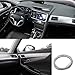 5M Flexible Trim for DIY Automobile Car Interior Exterior Moulding Trim Decorative Line Strip (Silver)