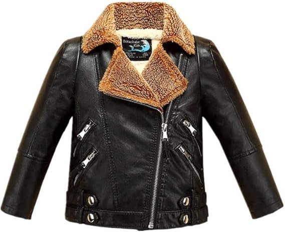 baby girl faux leather jacket