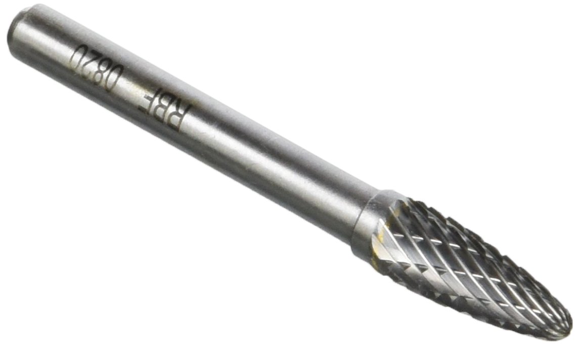 Bohrcraft 51250300800 Carbide Burr Shape F Curved Arches 8 0 mm/Double in BC Packaging