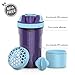 Artoid 24oz Motivational Fitness Workout Sports Protein Shaker Bottle | Dual Mixing Technology with Whisk and Mix Ball | Twist and Lock Protein Box Storage Included, BPA Free