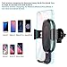 Qi Wireless Car Charger,Baseus Qi Fast Wireless Charger Gravity Car Mount Air Vent Phone Holder for Samsung Galaxy S8 S9 Plus,Note 8,Standard Charge for iPhone X,8/8 Plus,Qi Enabled Devices (Black)