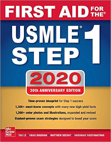 First Aid for the USMLE Step 1 2020, Thirtieth edition by Tao Le First Aid for the USMLE Step 1 2020, Thirtieth edition