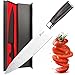 Fubosi Chef Knife, Kitchen Knives 8 Inch Stainless Steel Full Tang Blade with Ergonomic Handle Storage Case Razor Sharp No Rust Best Choice for Home Kitchen and Restaurant (8 Inch Chef Knife 2)