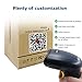 TEEMI 2D QR Barcode Scanner, USB Wired Virtual COM Port Handheld Omnidirectional Scanning, Digital Coupon Screen Code Driver License Scan for Mac OS and Android with OTG Adapter, Window PC, Linux