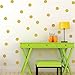 Yanqiao Gold Wall Decal Dots Easy Peel & Stick and Safe on Walls Paint Removable Vinyl Polka Dot Decor Round Circle Art Glitter Sayings Sticker Large Paper Sheet Set for Nursery Room