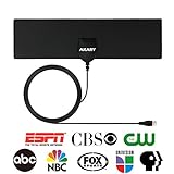 TV Antenna, AKARY Indoor Antenna for TV Digital HDTV Antenna 35 Miles Range Receive Free Channels Support UHF/VHF Signal with 10ft Coaxial Cable