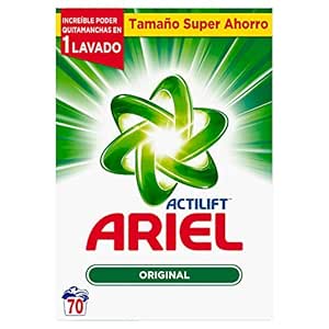 Ariel Original Detergente en Polvo 4,550 kg - 70 Lavados: Amazon ...