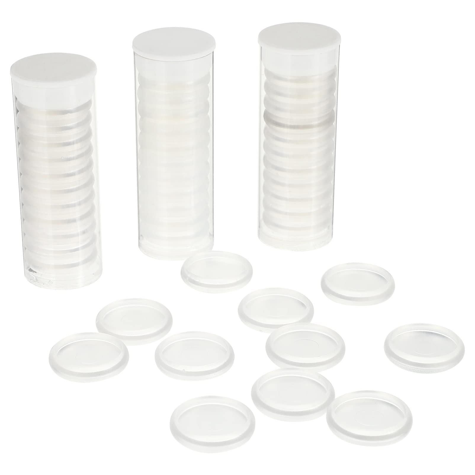 Cabilock 44pcs Binding Ring Discs Expansion Discs Mushroom Hole Loose Leaf Ring Binder Circle for DIY Notebooks Planners Artwork Extra Pages 38mm White