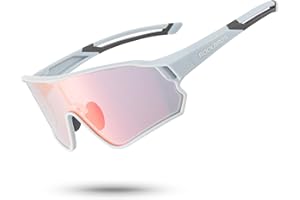 ROCKBROS Polarized Sports Sunglasses HD Glasses Neon Lens UV400 TR90 Frame Cycling Fishing Running Climbing for Women Man