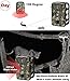 Game Trail Camera 1080P 12MP with Sound Scouting Camera with 2.4in LCD Screen No Glow Black Infrared Night Vision 0.5s Trigger Speed for Wildlife Hunting Monitoring and Farm Security (Black)