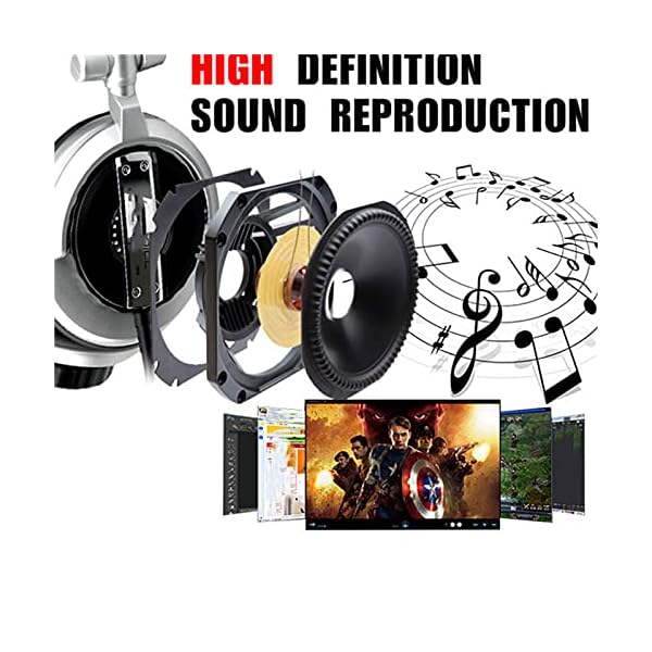 ADGJL-Noise-Cancelling-HeadphonesGaming-Headset-Comfort-Noise-Reduction-Crystal-Clarity-35mm-LED-Professional-Headphone-With-Mic-for-PC-Laptop-Tablet-Mac-Smart-Phone-Silver ADGJL Noise Cancelling Headphones,Gaming Headset, Comfort Noise Reduction Crystal Clarity 3.5mm LED Professional…