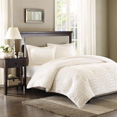 Madison Park Arctic Fur Down Alternative Comforter Mini Set, Full/Queen, IvoryOEKO-TEX STANDARD 100