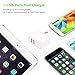 USB Wall Charger, PUJIN 2-Pack 24W 2.4Amp Dual Port Quick Charger Plug,Portable Travel Wall Charger with Foldable Plug for iPhone, Samsung, LG, HTC, Huawei, Moto, Sony and More