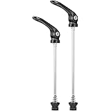 Chooee Quick Release Skewers Front & Rear for Mountain bike or Road Bicycle (red/black)