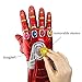 Yacn Iron Man Infinity Gauntlet for Kids,6 Separable Magnet Infinity Stones,Iron Man Gloves Costume,Electronic Fist Halloween Cosplay Props