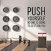 Vinyl Wall Art Decal - Push Yourself No One is Going to Do It for You - Positive Gym Fitness Health Motivational Workout Lifestyle Locker Room Quotes Decor (42
