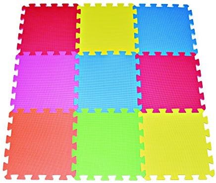 POCO DIVO Kids Play Mat Multi-Color Puzzle Excise Mat EVA Foam Floor Safe Playmat