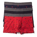 Basic Outfitters Mens Weed Cannabis Leaf Underwear Trunks (3 Pairs in a Pack)