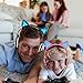 Cat Ear Headphones,barsone Kids Headphones Wired Foldable On Ear Headsets with LED Glowing Light 3.5mm Audio Jack Headset for Children (Pink)thumb 3