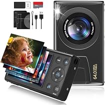 Amazon.com: Monitech Cámara digital de 64 MP para niños, cámaras ...