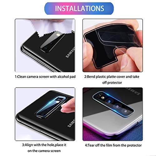 thumbnail image 2 of 2+2 Pack Screen Protector For Samsung Note 10 Plus - Tempered Glass With Camera Lens Cover, Fingerprint Compatible 2 of 13
