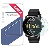 Fossil Q Wander Gen 1 Screen Protector, Wimaha 9H Tempered Glass Screen Protector for Fossil Q Wander Gen 1 Ultra Clear and Scratch Resistant