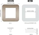 JJWNMLL 4 Pcs Light Switch Cover Plates Champagne 3.38 Inch Surround view 2