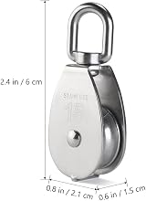 IMAGINE 2Pcs Stainless Steel Single Pulley Block M15 M20 M25 304 35kg view 4