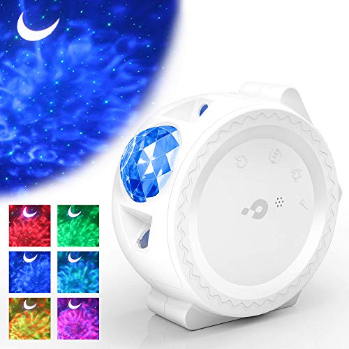 Star Projector, 3-1 Ocean Wave Projector Star Sky Night Light w/LED Nebula Cloud Touch&Voice Control Christmas Projector Light for Baby Kids Bedroom/Game Rooms/Home Theatre/Room Decor/Night Light