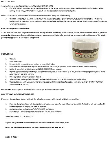 Leathermate Leather Cleaner Conditioner-Cleans,Moisturizes,Protects All Leather-Tack, Shoes, Boots, Car Seats Clean and Shine Like New Leather Furniture Leather Cleaner and Restorer