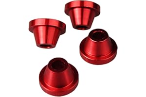 SCAR Handle Bar Rubber Killer Mount Cushion Damper Solid Cones Bushing Compatible with SUZUKI RM RMZ RM-Z 125 250 450 DRZ 400 02-25 - Red