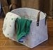 LoongBaby Felt Storage Baskets With Handles Soft Durable Toy Storage Nursery Bins Home Decorations (White)